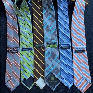 Lot of 6 Mens Silk Ties Ref# 11521